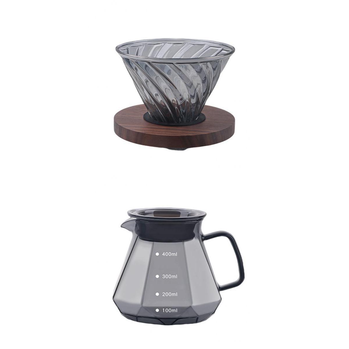 Pour Over Coffee Pot Fliter Cup Brewer V-Shaped Mouth for Coffee Lovers