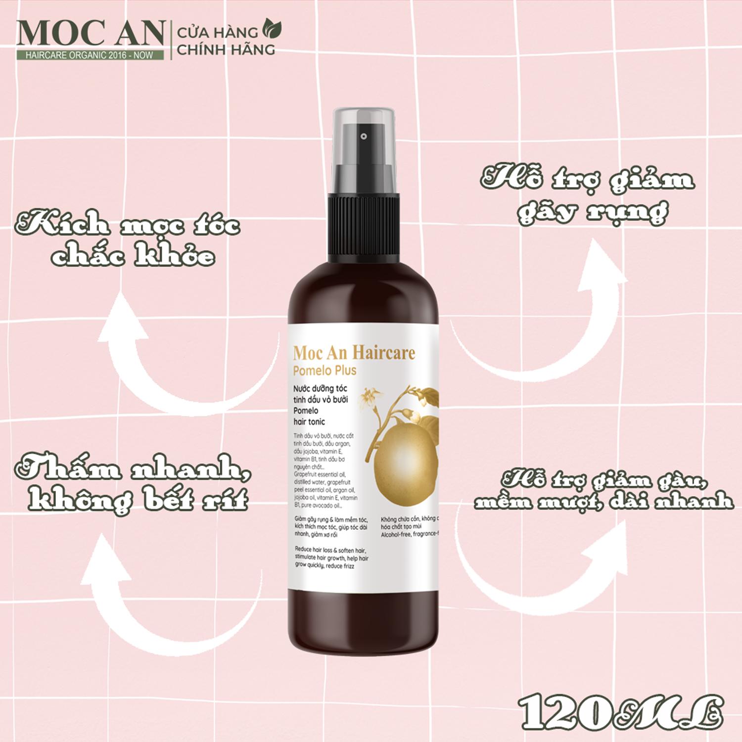 Tinh Dầu Bưởi Xịt Tóc Pomelo Plus  Mộc Ân Haircare