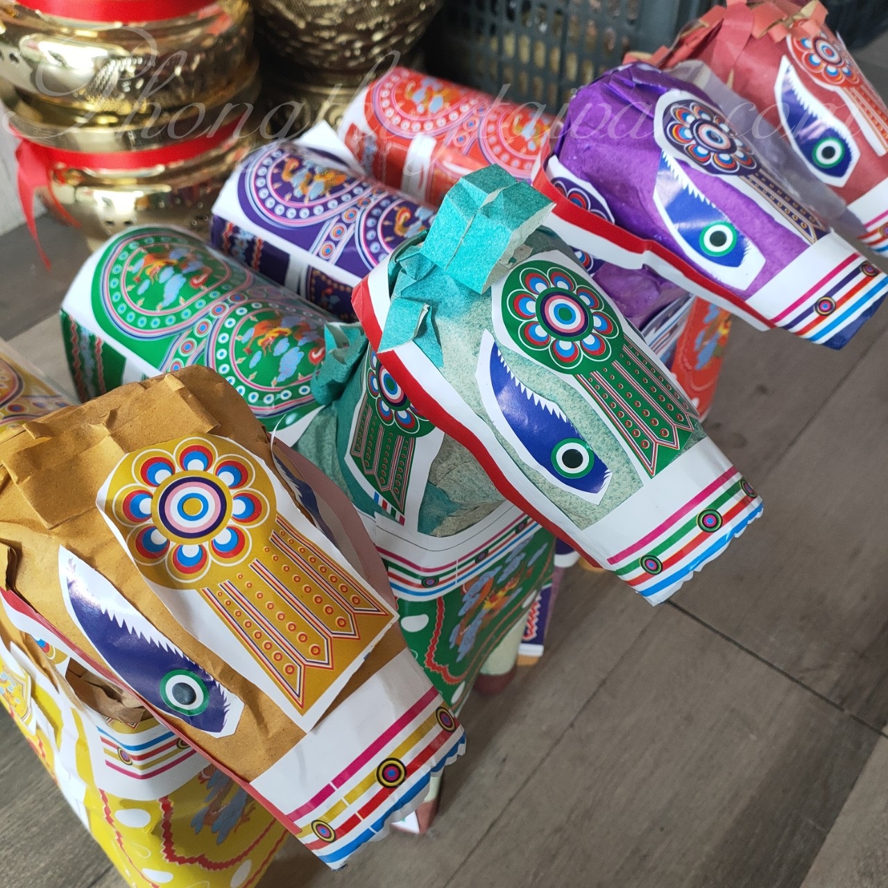 Ngựa giấy cúng trạng, thần - thờ cúng