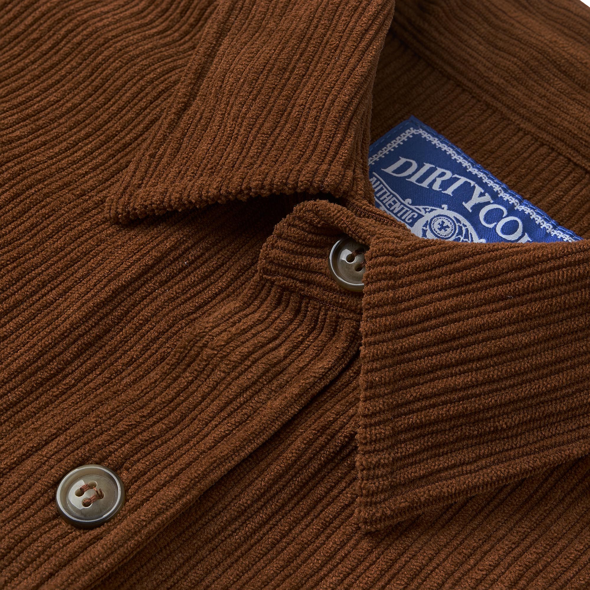 Áo Khoác DirtyCoins Love Corduroy Shirt Jacket - Brown