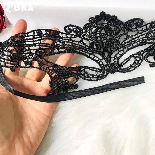 Mặt nạ ren cosplay màu đen có dây buộc sexy cho nữ phụ kiện bịt mắt cosplay sexy cho cho nàng quyến rũ