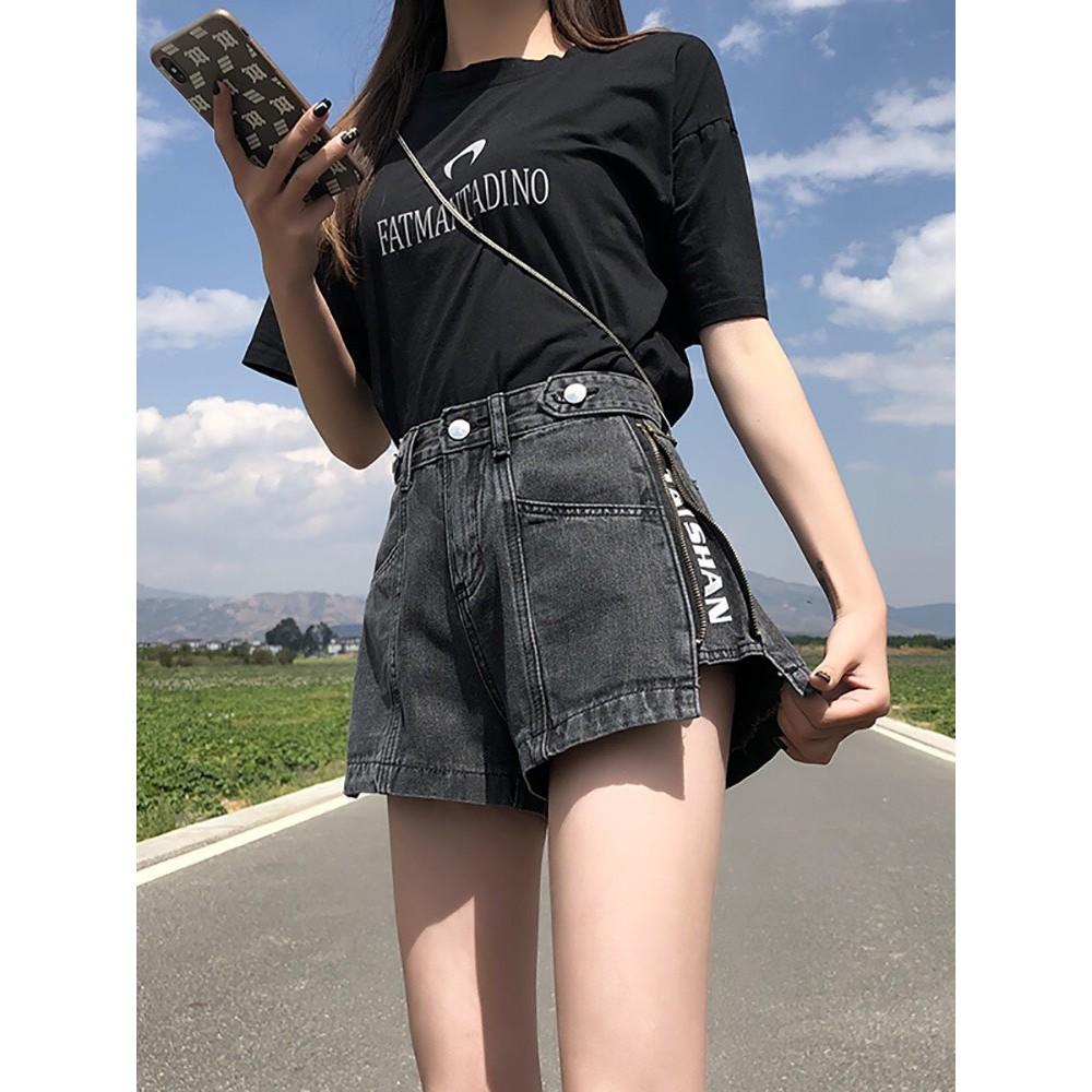 Quần short jean nữ ngắn quần short ngắn thời trang cá tính