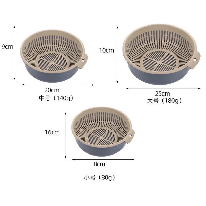 Bộ Thau Rổ Nhựa 6 Món Chất Liệu Nhựa Cao Cấp, Bộ Đựng Đồ Đa Năng