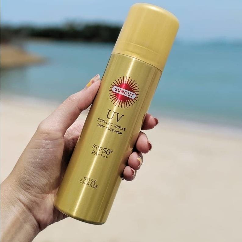 Xịt Chống Nắng Siêu Chống Thấm Nước Suncut Kosé Nhật Bản (Chai 90G)