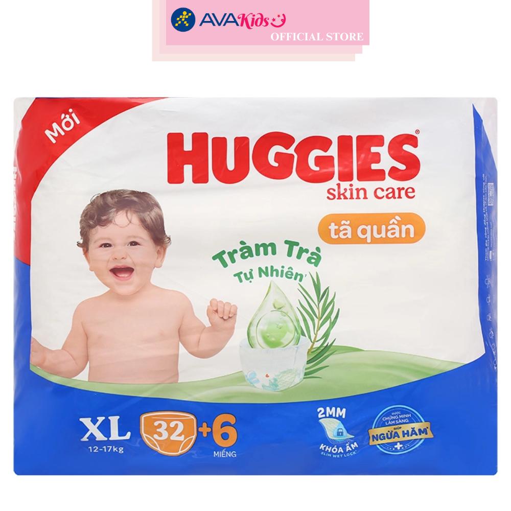 Tã quần Huggies Skincare size XL 32 + 6 miếng (12 - 17 kg)