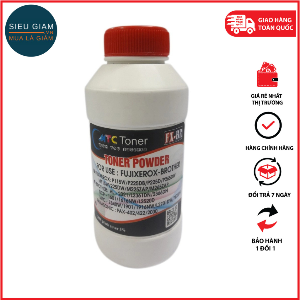 Lọ Mực Đổ Toner Powder MTC FX/BR Chất Lượng In Sắc Nét