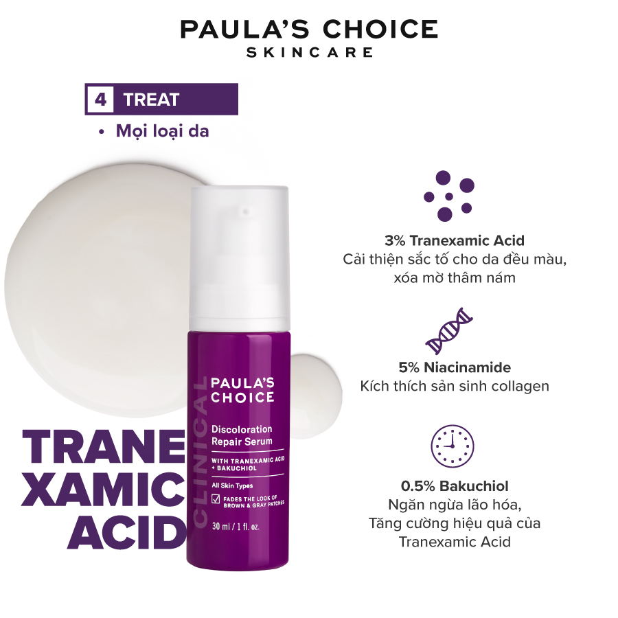 Tinh chất làm mờ thâm nám và đều màu da tối ưu Paula's Choice Clinical Discoloration Repair Serum 30ml 8040