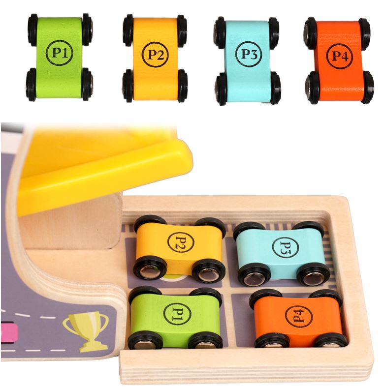 Xe Trượt Quán Tính 4 Tầng Bằng Gỗ