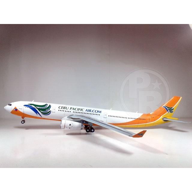 Mô hình giấy máy bay A330-343X Cebu Pacific tỉ lệ 1/100