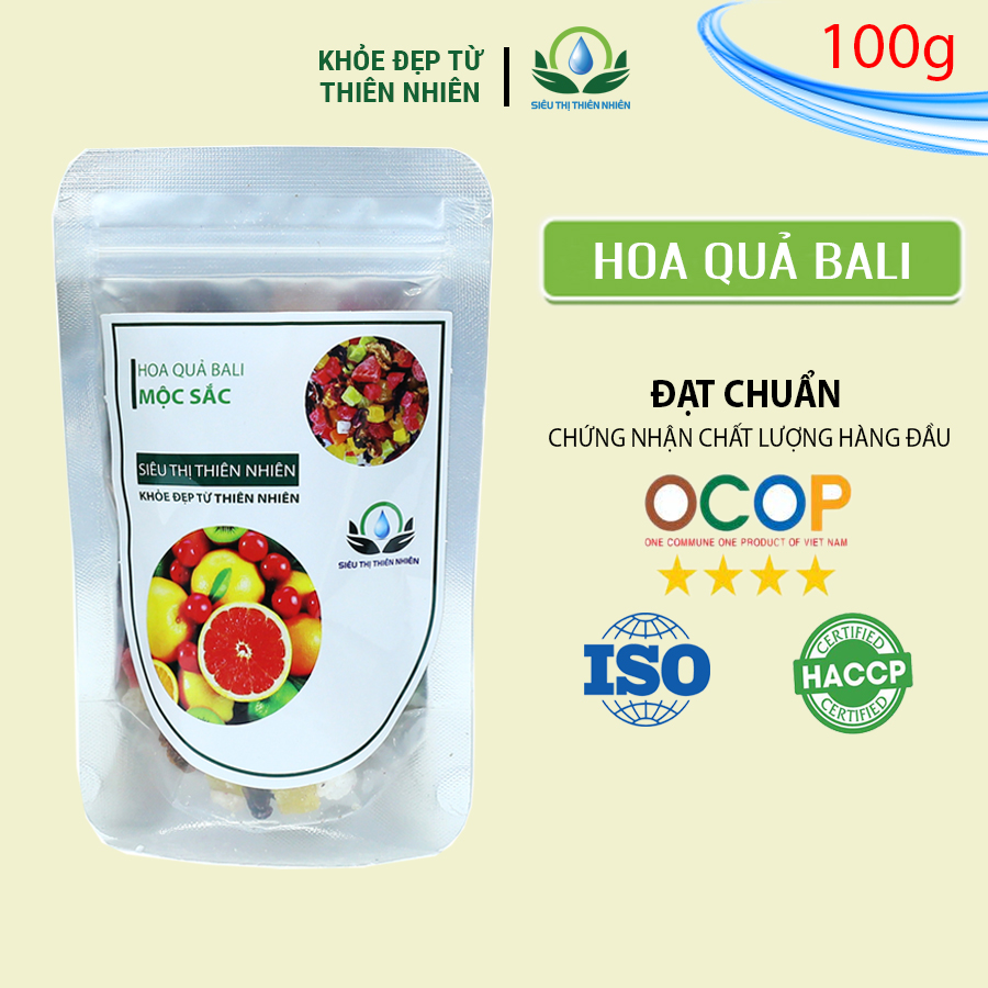 Trà Hoa Quả Bali Mộc Sắc 100g Giảm stress giúp ngủ ngon hơn