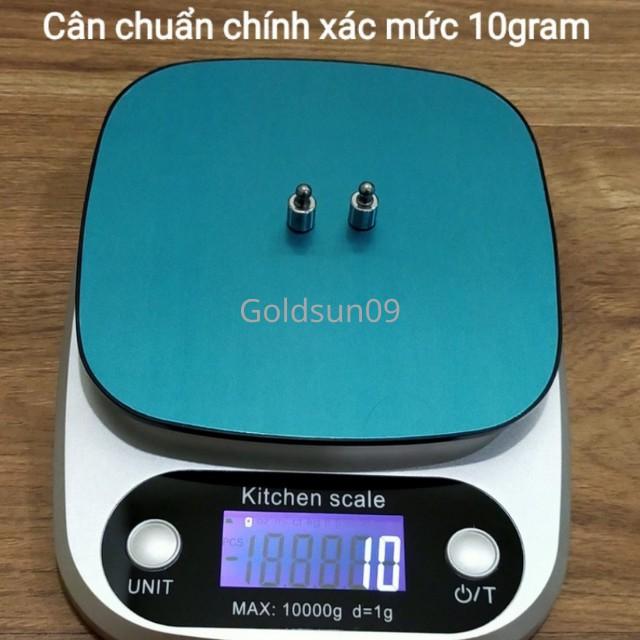 Cân điện tử nhà bếp Kitchen 10kg/1g chính xác xao ( màu bạc )