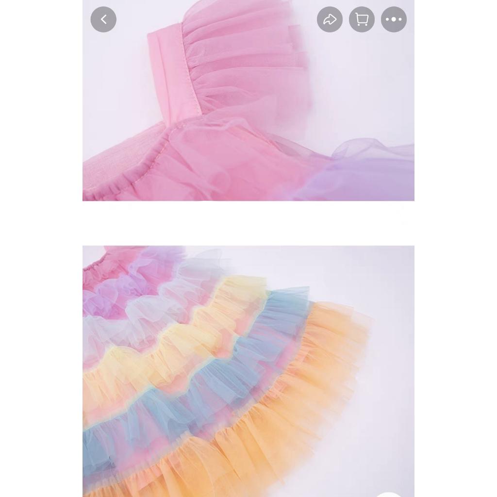 Đầm công chúa hanbok cổ trang thêu cho bé gái diện tết trung thu đẹp size 15-35kg hàng Quảng Châu