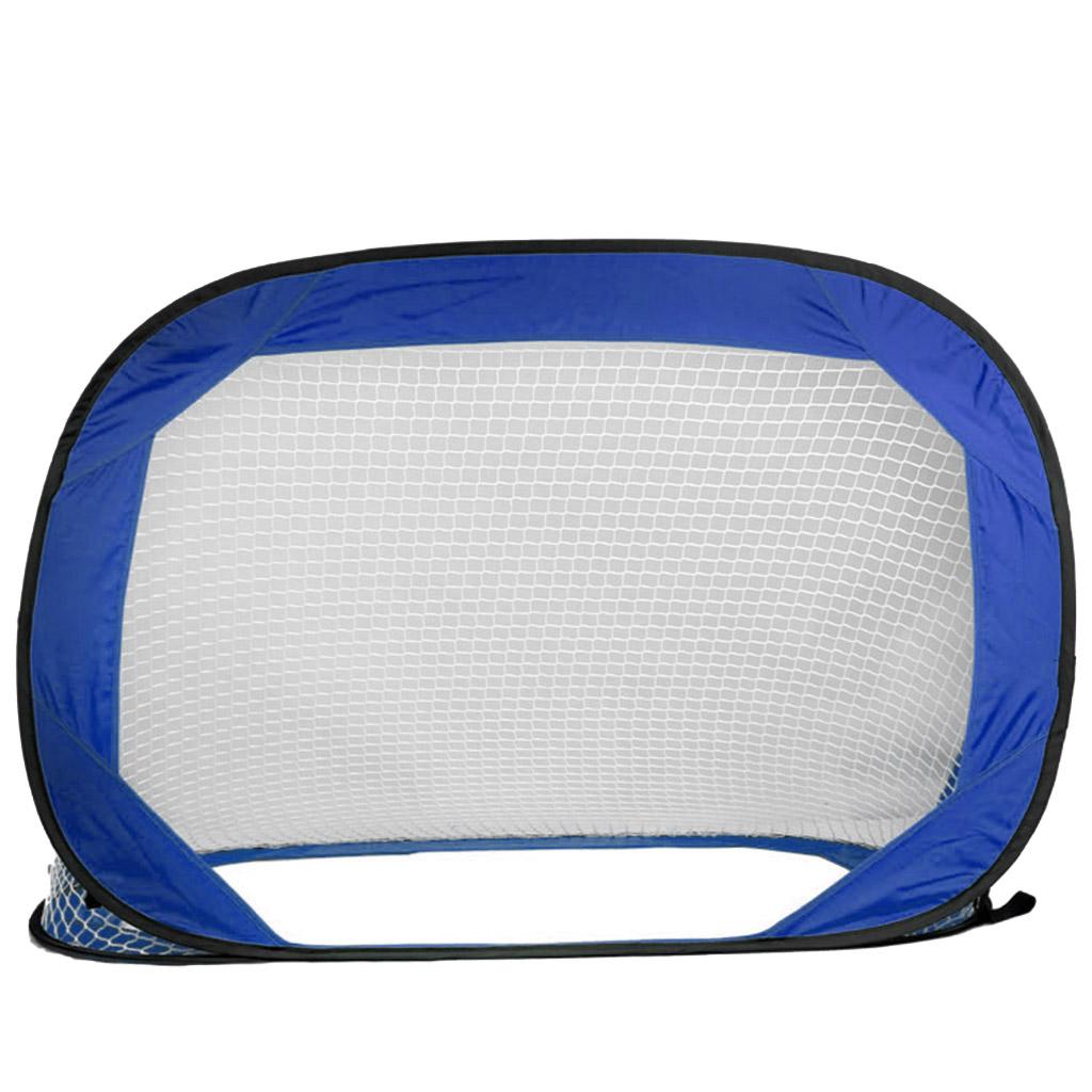 Blue Color Folding Portable Football Gate Net Goal Soccer Practice Kit
