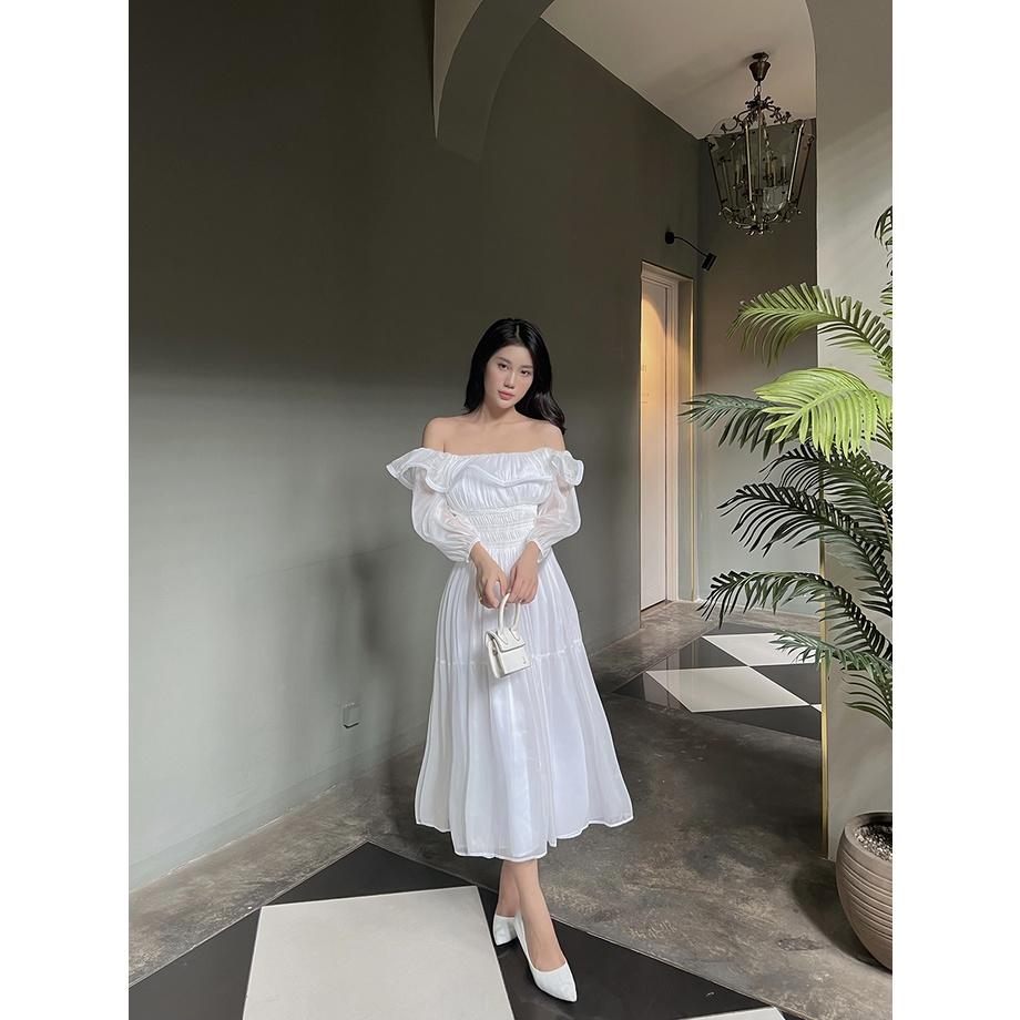 BBSTORE'S Đầm Voan Trễ Vai Đi Tiệc Đi Biển Cực Xinh -D1097