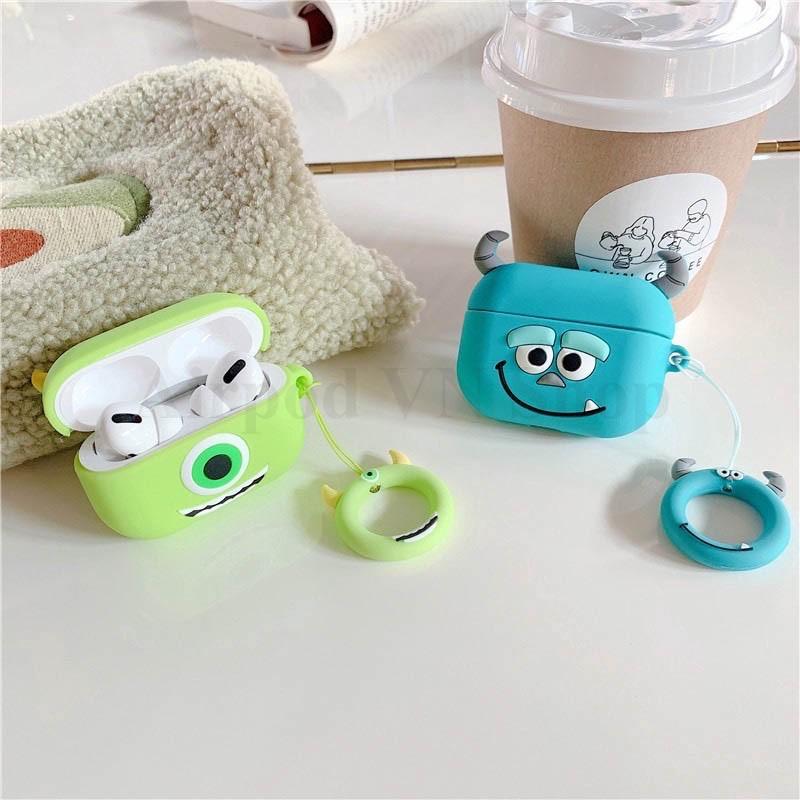 Bao Case Ốp dành cho airpod pro Mike & Sully silicon 3D cao cấp