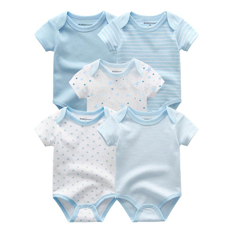 Sơ Sinh Bé Trai Quần Áo 5 Ngôi Sao In Hình Trẻ Sơ Sinh Bodysuit Áo Mùa Hè Bé Gái Áo Liền Quần Bộ Kids Cho Bé Trang Phục Của Ropa para Bebes
