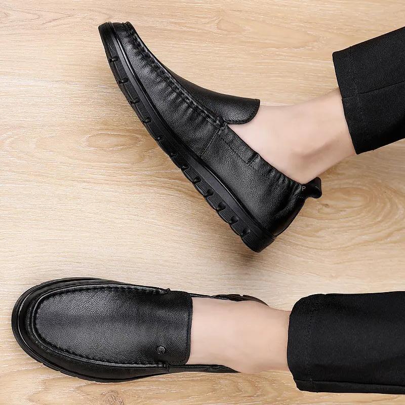 Những người yêu thích giày da thuận lợi nhất giày tăng khuyến nghị giày lưới màu đỏ giày làm việc thoáng khí