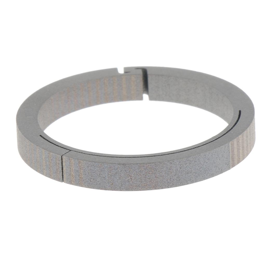 Titanium Circle Spring Keychain Buckle Clip Round Hook Key Chain 18mm Silver