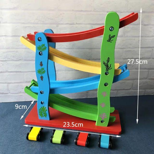 Đồ chơi - Xe Trượt 4 Tầng Bằng Gỗ Cho Bé Yêu