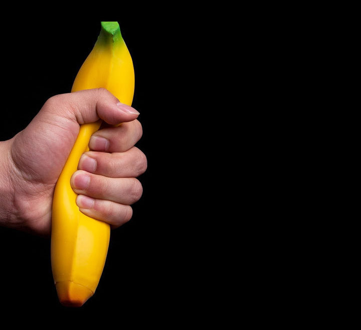 QUÀ TẶNG GIẢM STRESS CHO VĂN PHÒNG HÌNH TRÁI CHUỐI - BANANA STRESS BALL