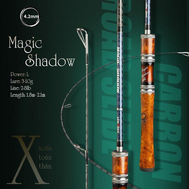 cần câu Lure Magic Shadow hàng cao cấp phôi xoắn toàn thân ngọn 1.7mm