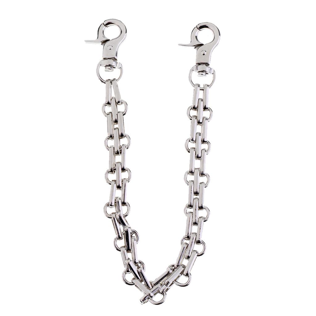 2 Pieces Metal Pocket Handle Handbag Wallet Bag Chains 25cm 9.84" Strap