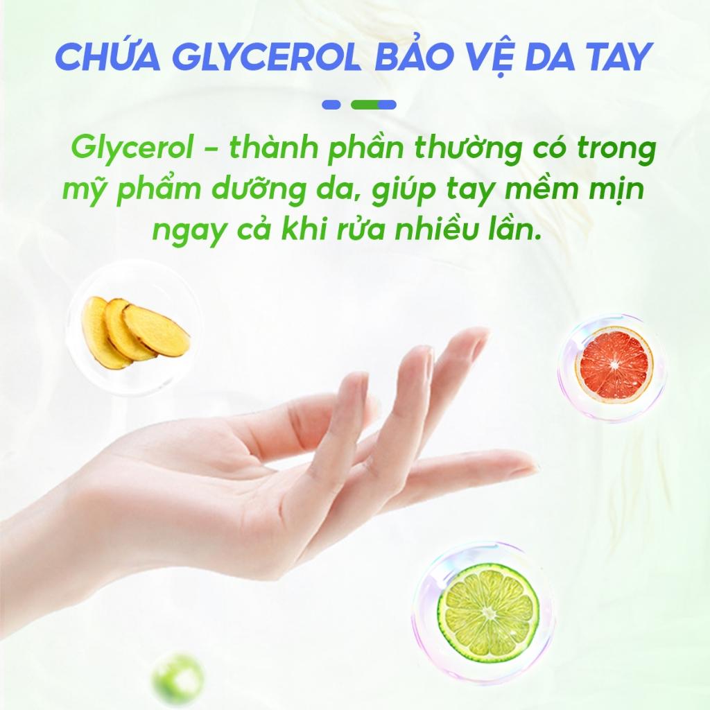 nước rửa chén TOPGIA thiên nhiên,túi 2L an toàn và hiệu quả cho cả gia đình. - Chanh - Làm sạch sâu