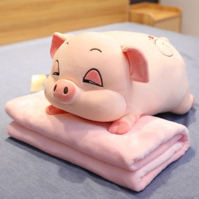 GỐI MỀN VĂN PHÒNG HEO MẮT HÍ GM02