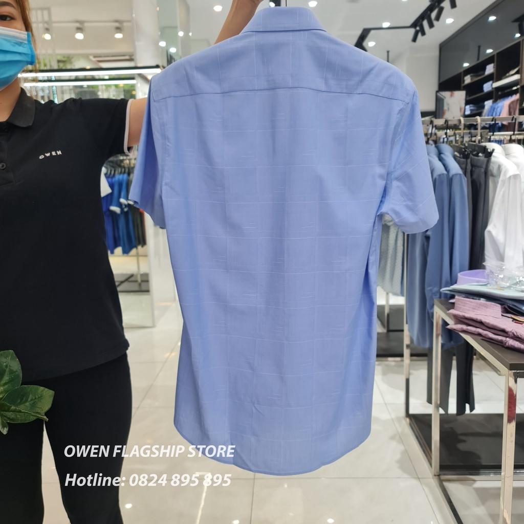 OWEN - Áo sơ mi nam cộc tay dáng REGULAR sợi Tre - Mã AR220024NT