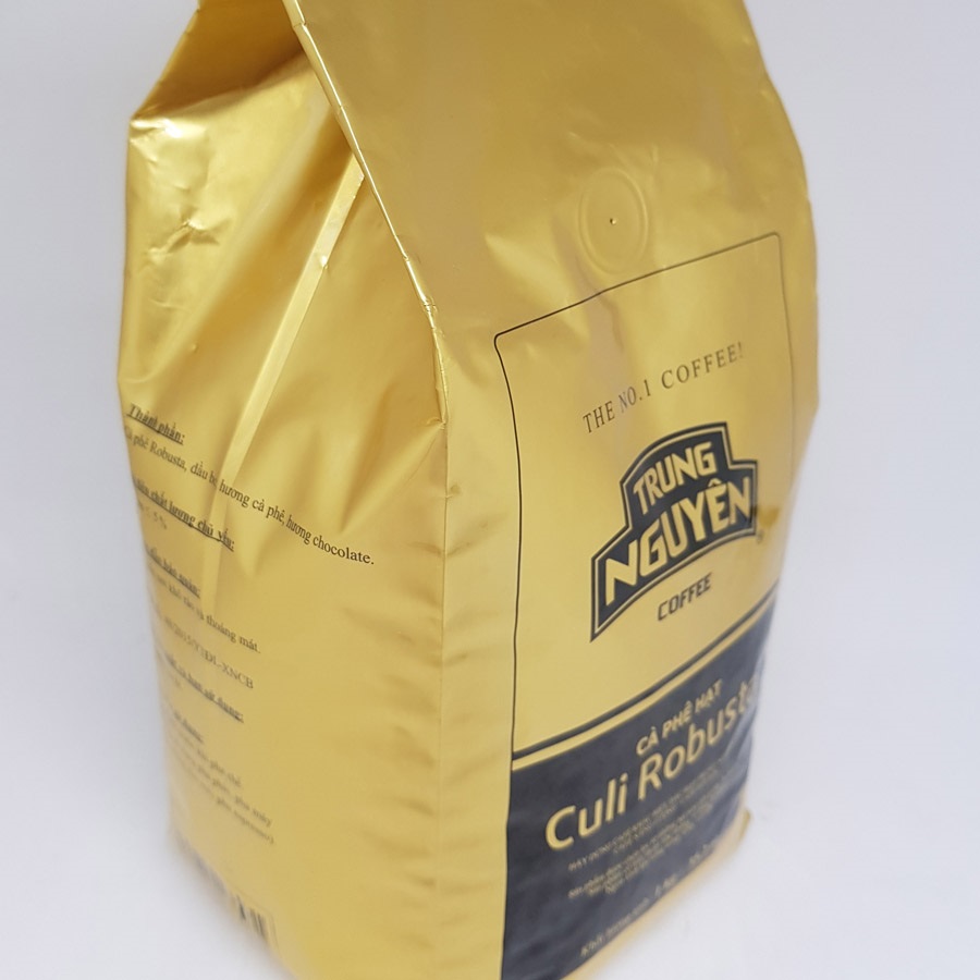 Cà phê hạt Culi Robusta Trung Nguyên hạt số 1 bịch 1kg