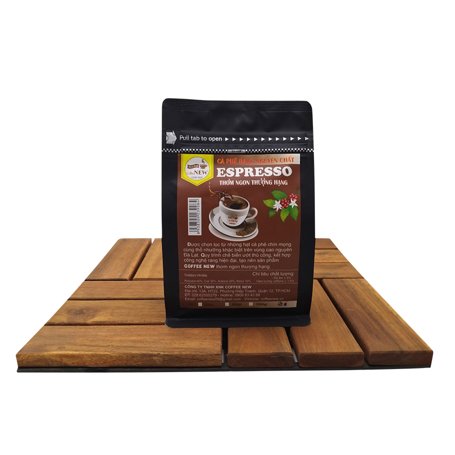 Cà Phê Rang Mộc Nguyên Chất - ESPRESSO - Hương Thanh Thoát, Hậu Đậm, Vị Đắng Nhẹ - Pha Máy Hoặc Pha Phin - Coffee New