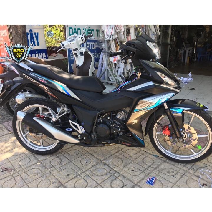 Tem rời dán xe winner GTR CROM xanh đen