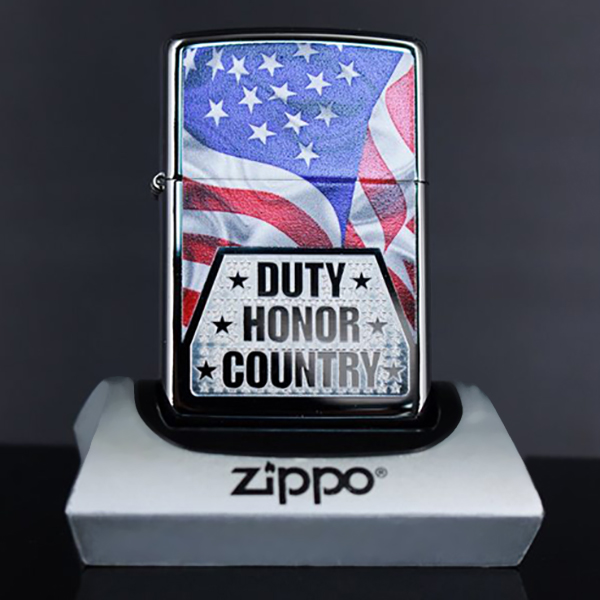 Bật Lửa Zippo 250 Duty Honor Country