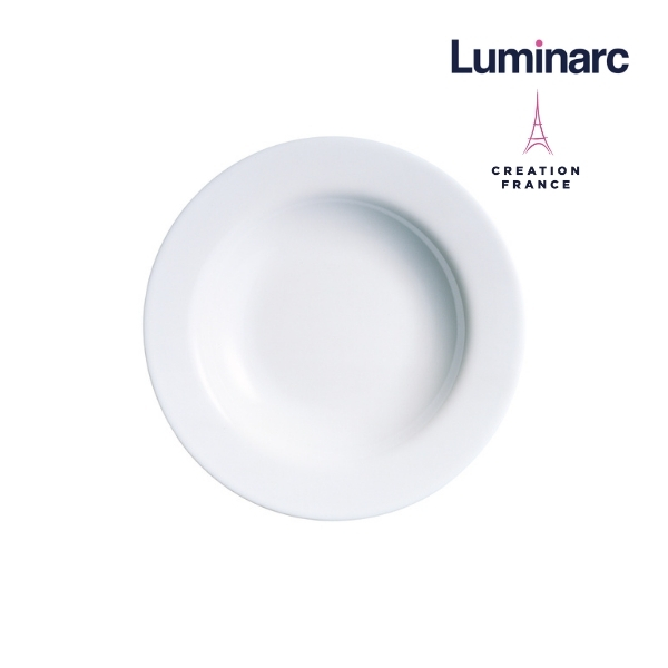 [GIFT] Bộ 3 Đĩa Thuỷ Tinh Luminarc Evolution Trắng 25.5cm- LUEV63373