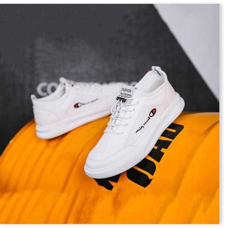 Giày Sneaker nam đế màu trắng cao cấp