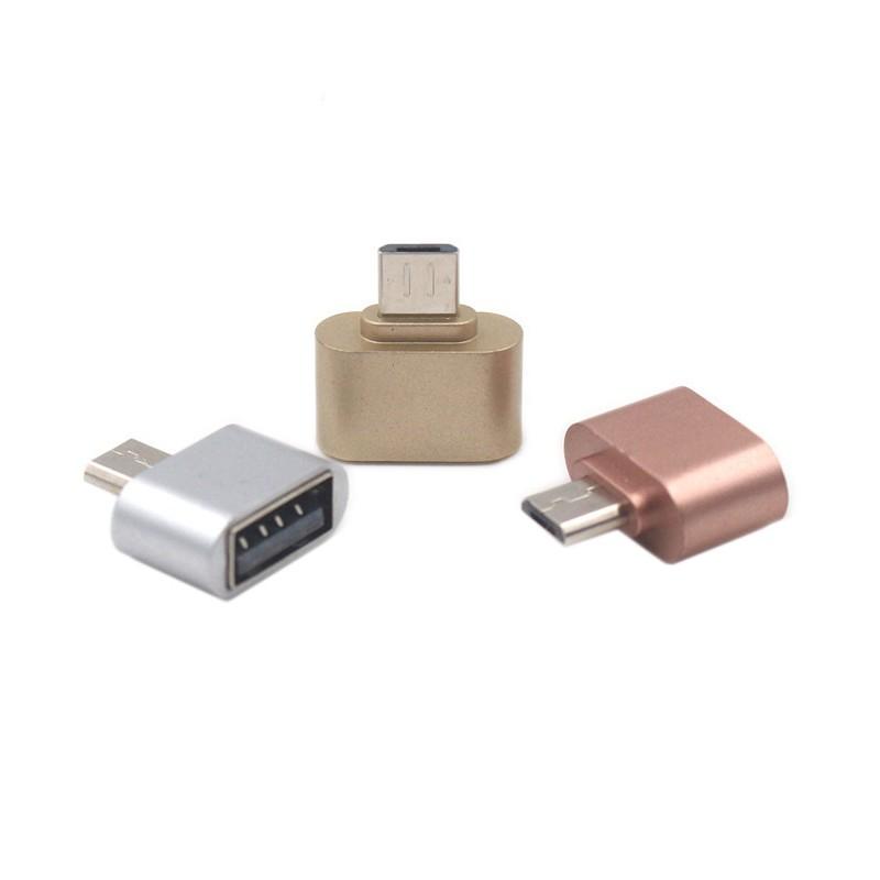 Đầu chuyển đổi USB sang micro USB vỏ kim loại, Đầu chuyển cổi cổng Usb Sang Micro Usb Otg