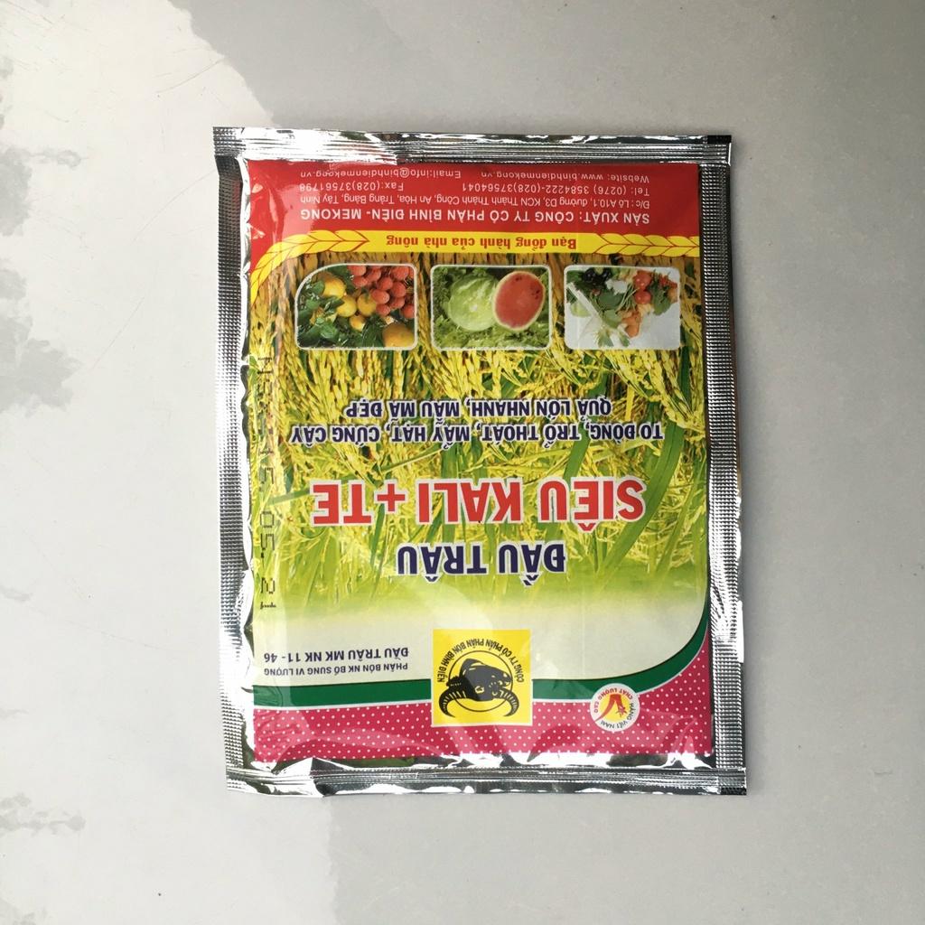 Phân bón lá đầu trâu SIÊU KALI + TE giúp quả lớn nhanh - đẹp - cứng cây gói 25gr Hạt Giống Phân Bón Mầm Xinh