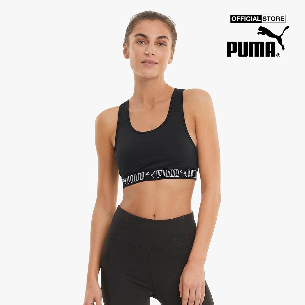 PUMA - Áo bra thể thao nữ Mid Elastic Padded Training 520303-01