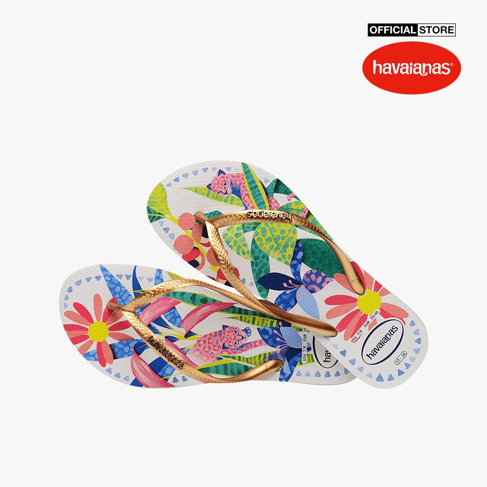 HAVAIANAS - Dép kẹp nữ Slim Tropical 4122111-0093