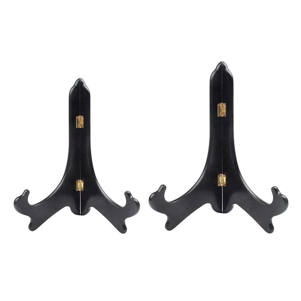 2 x Durable Wooden Picture Frame Holder Plate Display Holder 8 Inch & 9 Inch