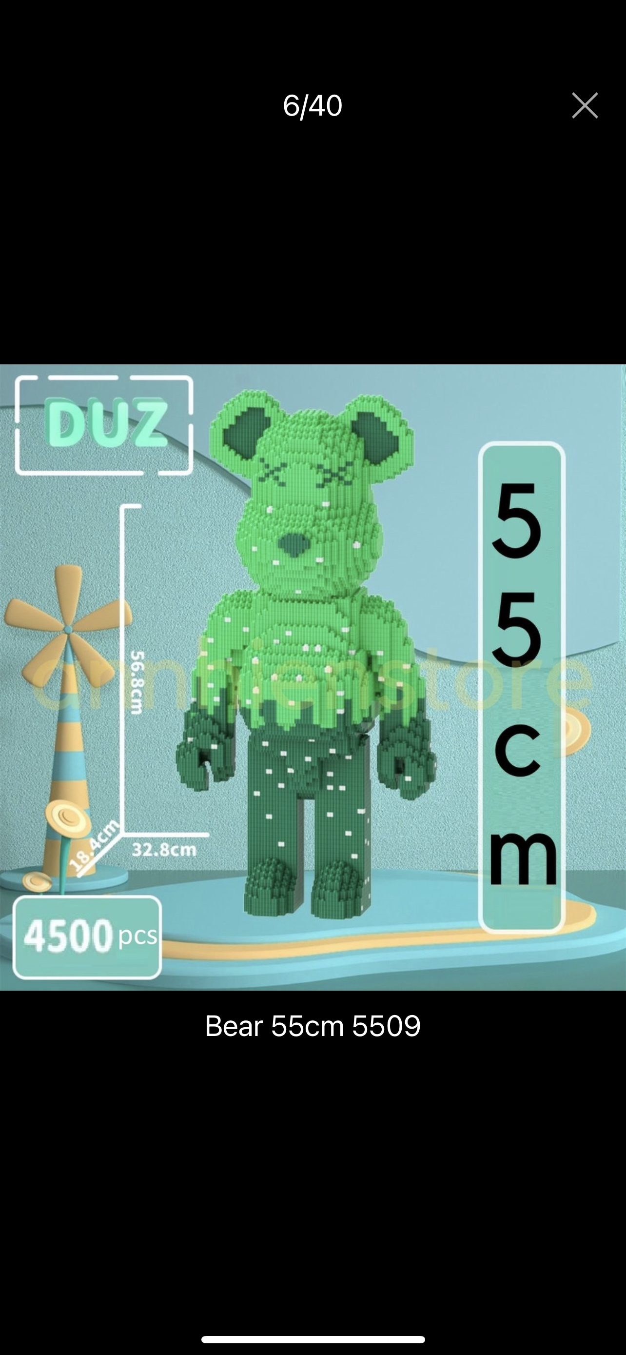 Lắp ráp gấu bear brick cỡ lớn 55cm