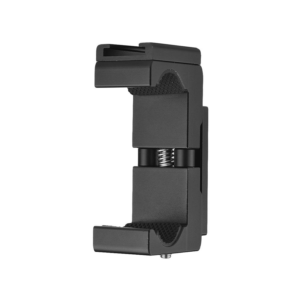 Giá đỡ điện thoại Q12 bằng hợp kim nhôm có thể điều chỉnh Kẹp 1/4 "Lỗ vít với Ổ cắm cho iPhone Samsung Huawei Xiaomi