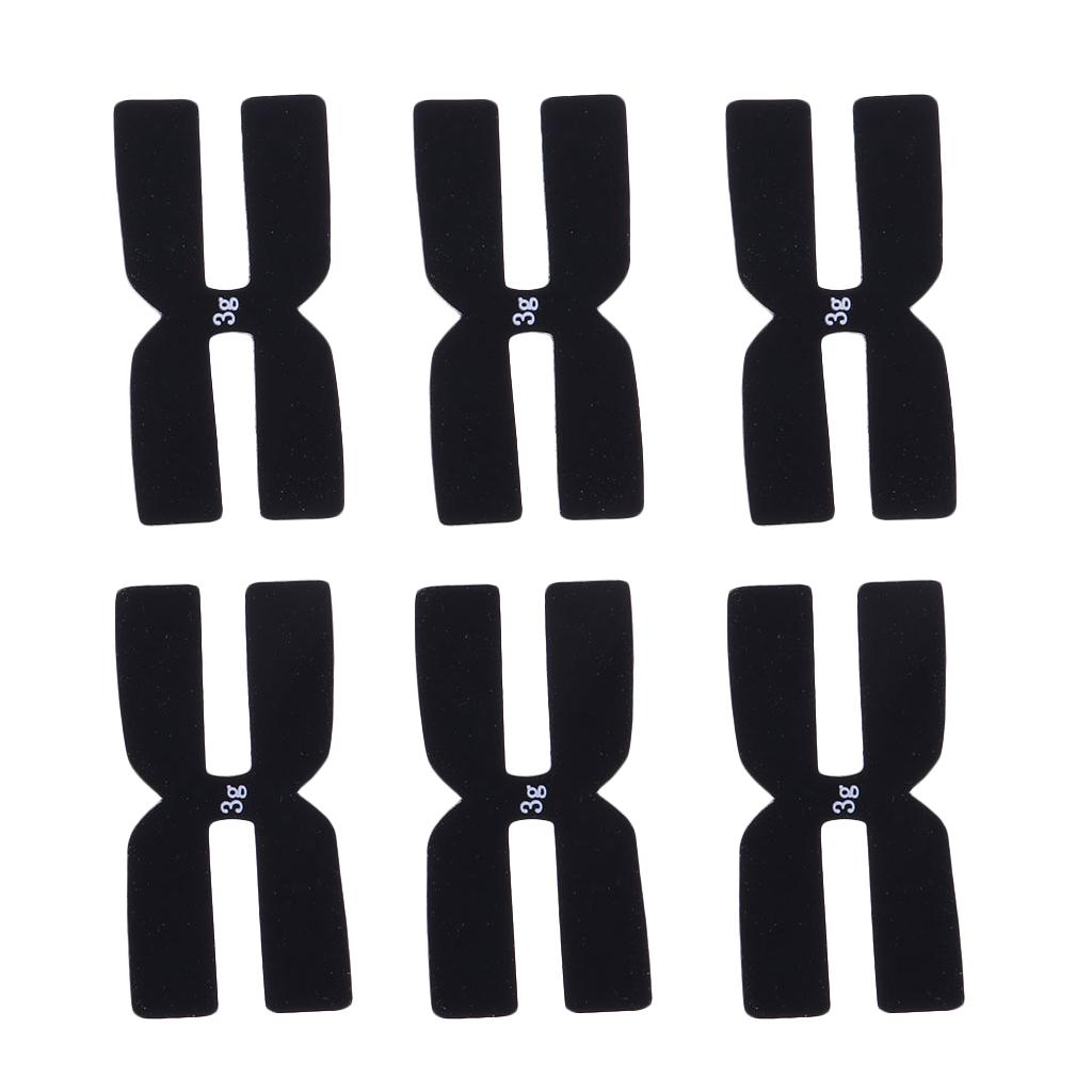 6X Weighted Silicone Tape Add Power/Weight On Tennis Racket Racquet 3g