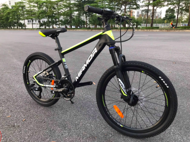 XE ĐẠP ĐỊA HÌNH MTB MIAMOR HERO SIZE 22-2022 ĐEN XANH LÁ MẠ