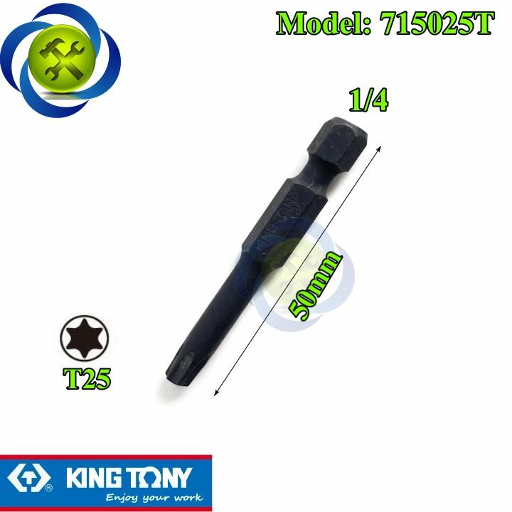 Mũi vặn vít sao T25 Kingtony 715025T loại không lỗ