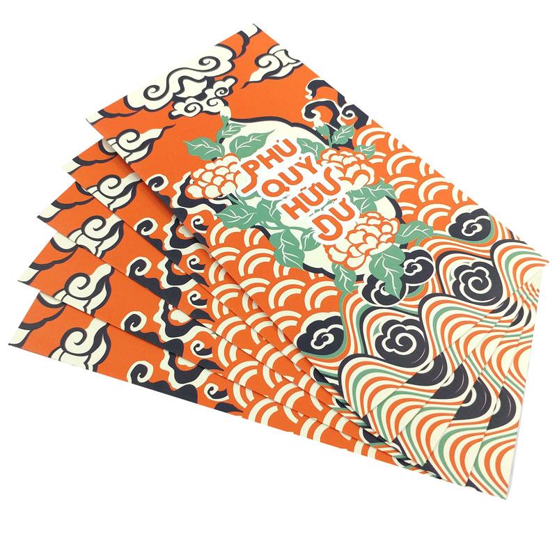 Bộ 5 Bao Lì Xì SDstationery Cát Niên Mỹ Ý - Phú Quý Hữu Dư