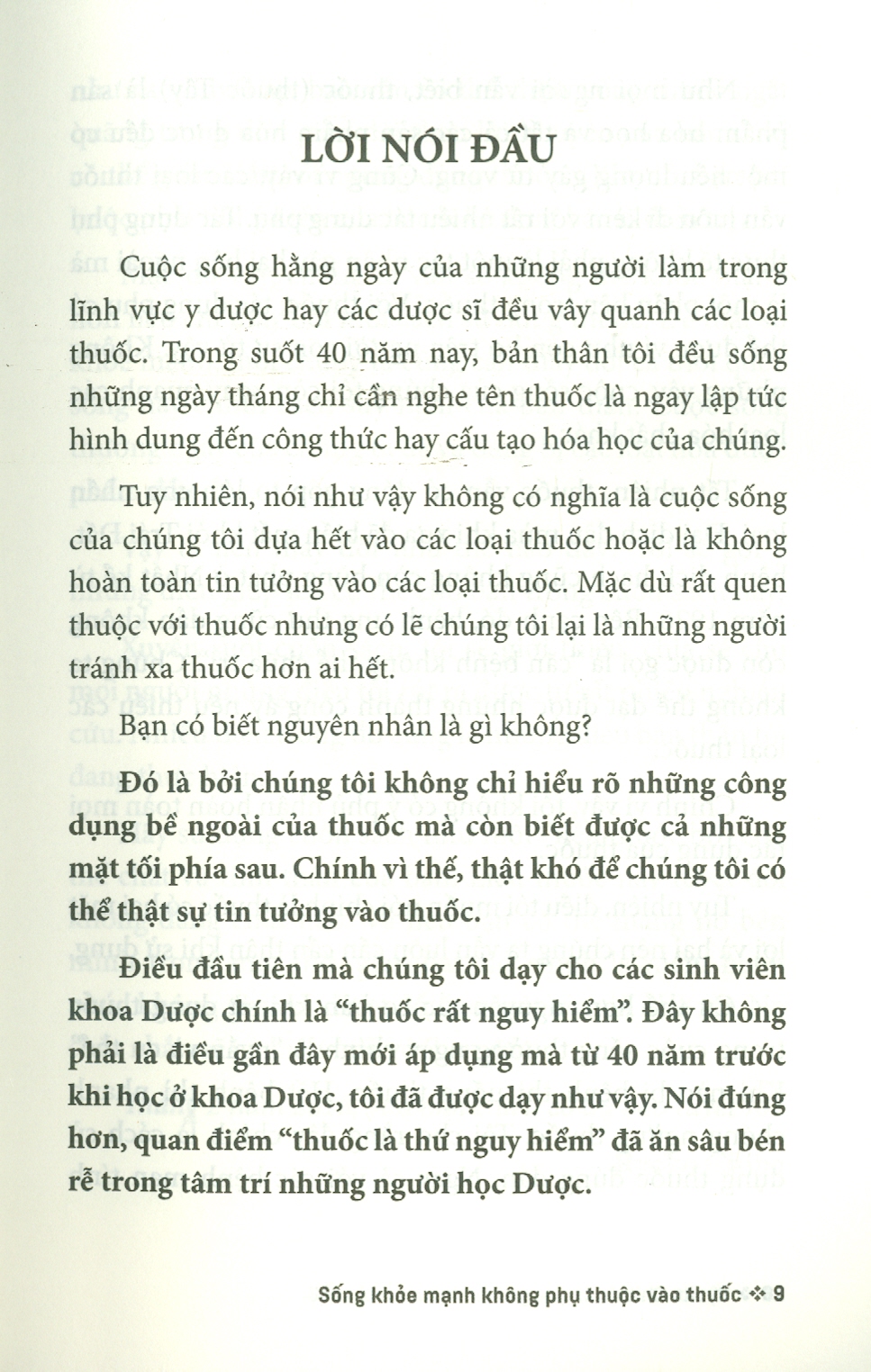 Sống Khoẻ Mạnh Không Phụ Thuộc Vào Thuốc