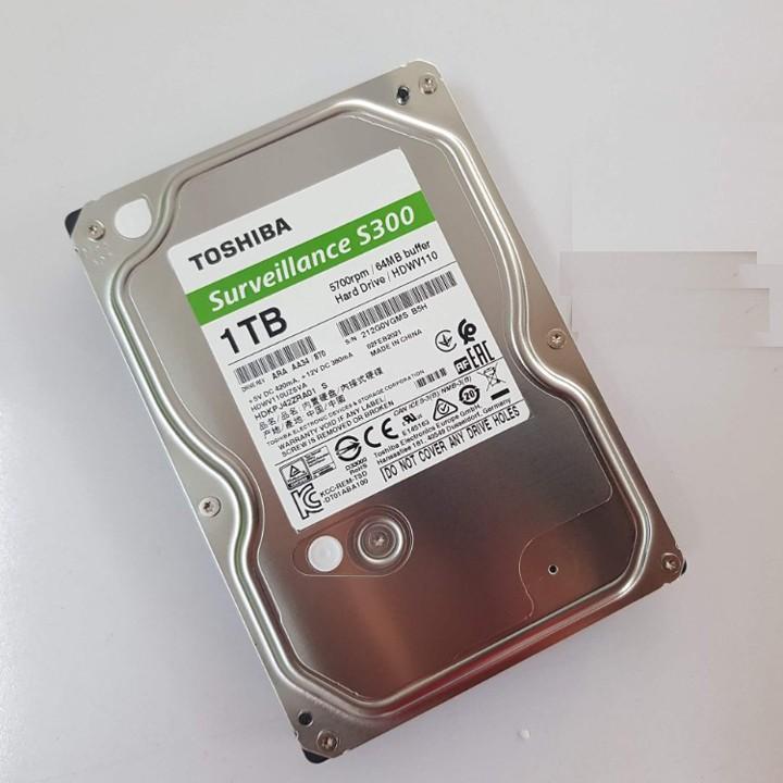 Ổ cứng Toshiba S300 Surveillance HDD 1TB dùng cho đầu ghi camera chính hãng bảo hành 3 năm Hàng Chính Hãng