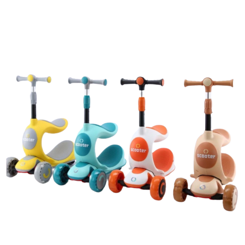 Xe trượt scooter 3 bánh 808 - Xe trượt có ghế siêu xinh cho bé