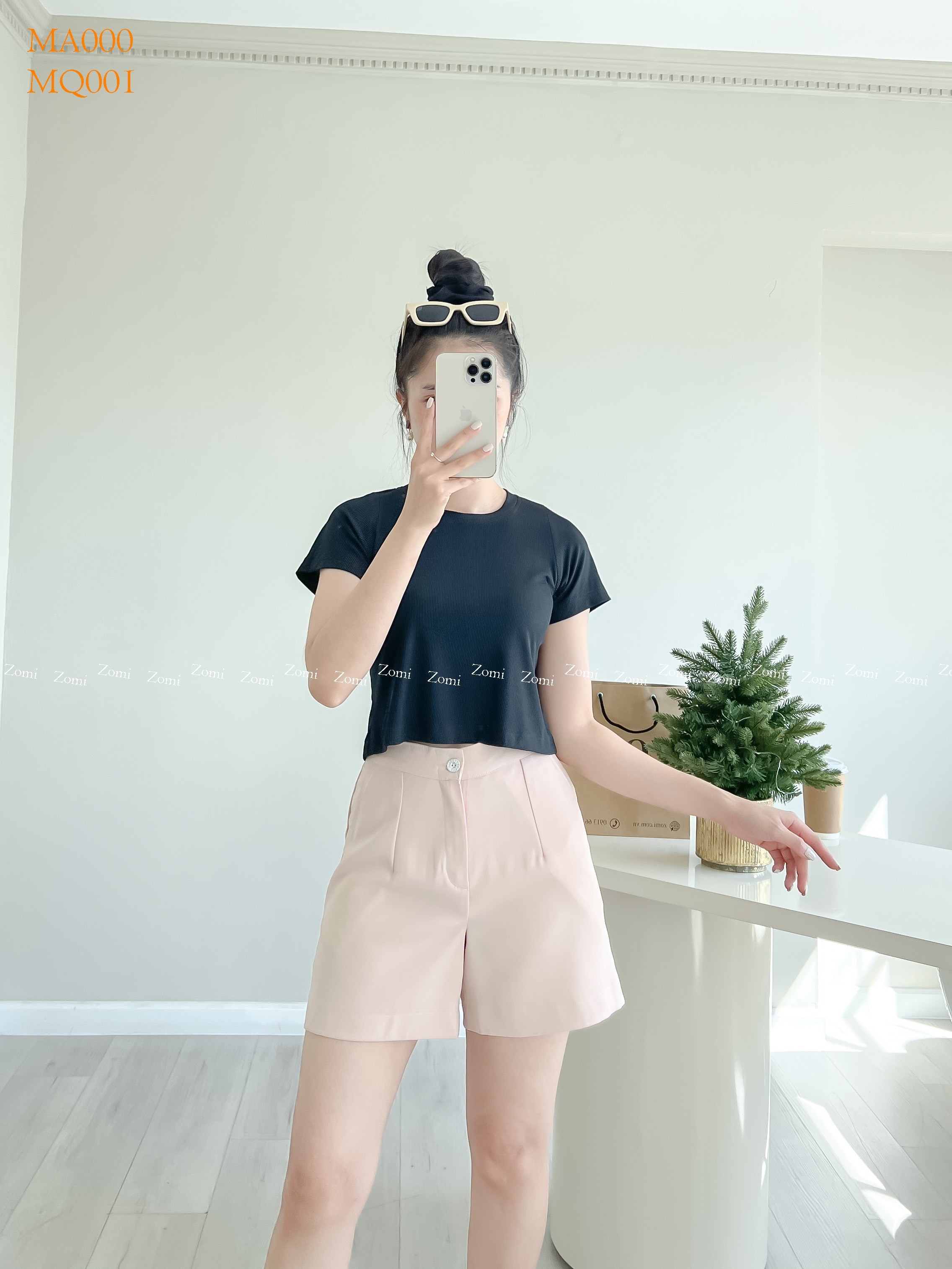Áo thun nữ croptop tay ngắn dễ thương thiết kế Zomi MA000